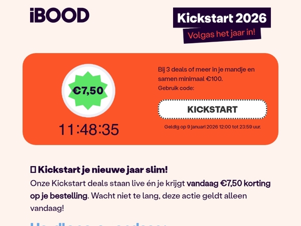 €7,50 korting op je bestelling!🚀