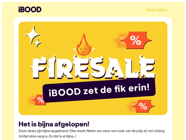 🔥FIRESALE🔥 - hij is bijna uitgeblust!