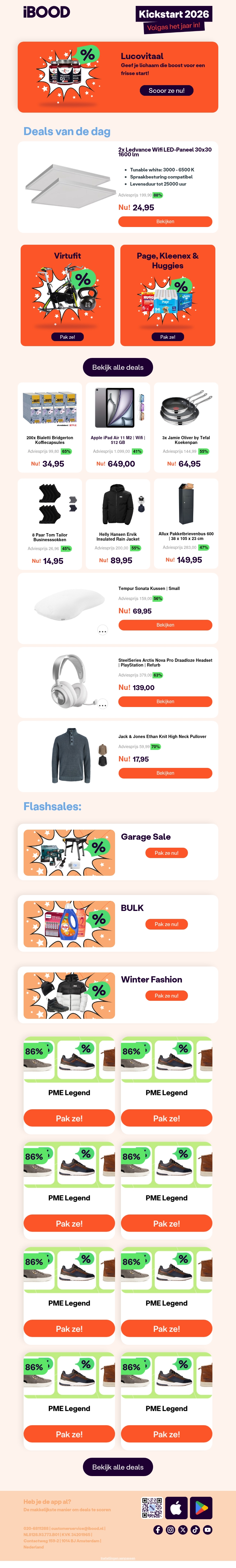 Vol gas het jaar in met dikke deals: 2x Ledvance Wifi LED-Paneel 30x30 1600 lm voor slechts 24,95 !🚀 Vol gas het jaar in met dikke deals: 2x Ledvance Wifi LED-Paneel 30x30 1600 lm voor slechts 24,95 !🚀