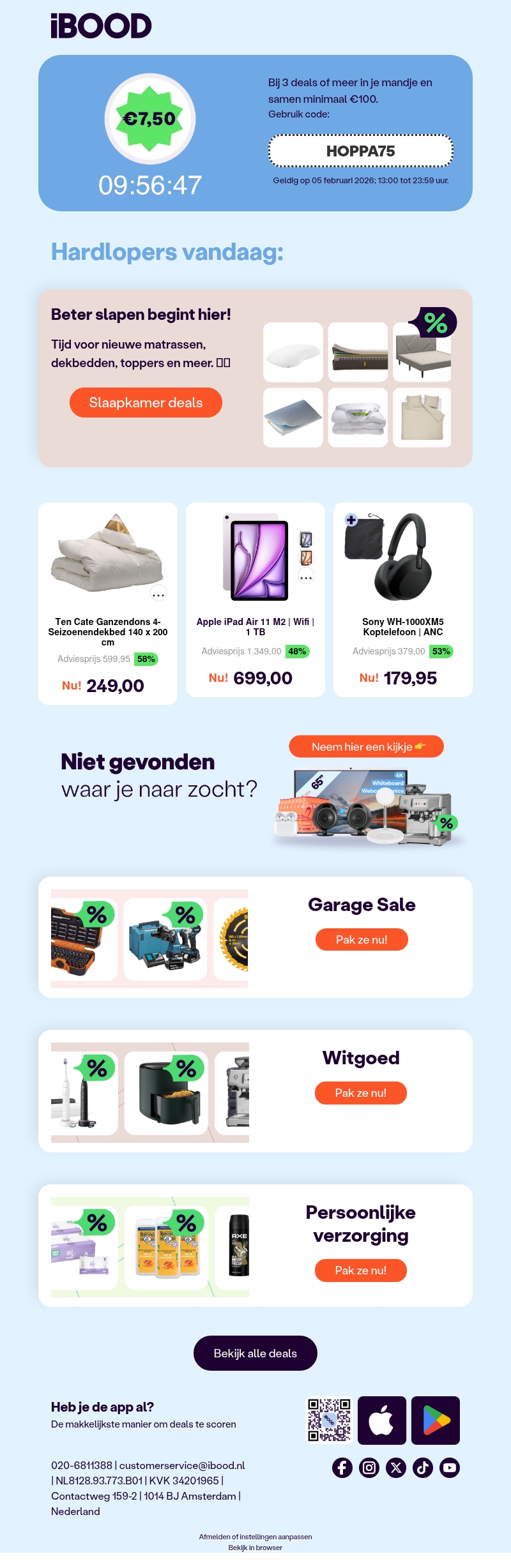 💸 Hey iBOODer, dikke deals met €7,50 korting! 💸 💸 Hey iBOODer, dikke deals met €7,50 korting! 💸