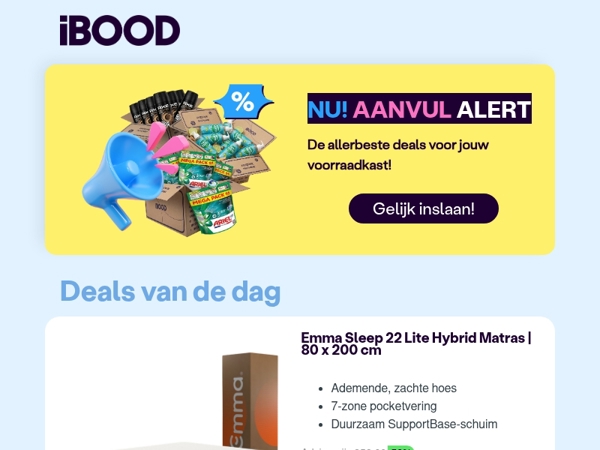 Nu: Emma Sleep 22 Lite Hybrid Matras | 80 x 200 cm voor slechts 159,00