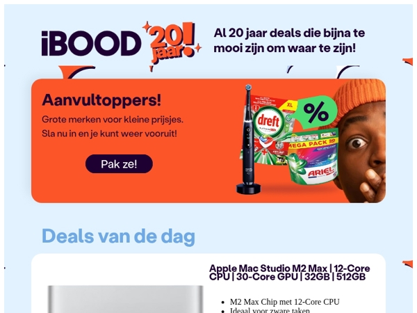 Nu: Apple Mac Studio M2 Max | 12-Core CPU | 30-Core GPU | 32GB | 512GB voor slechts 1.199,00 !