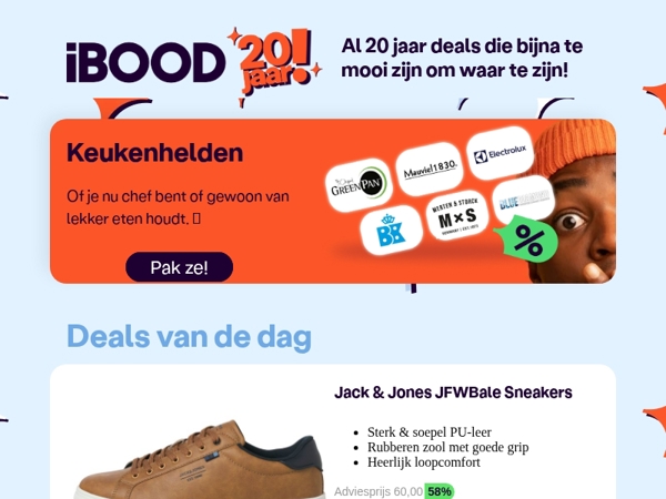 Nu: Jack & Jones JFWBale Sneakers voor slechts 24,95 !