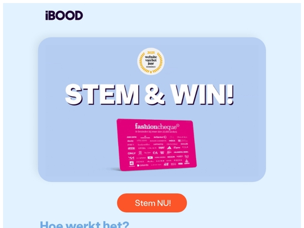 ⭐️ Stem op iBOOD: Website van het Jaar!