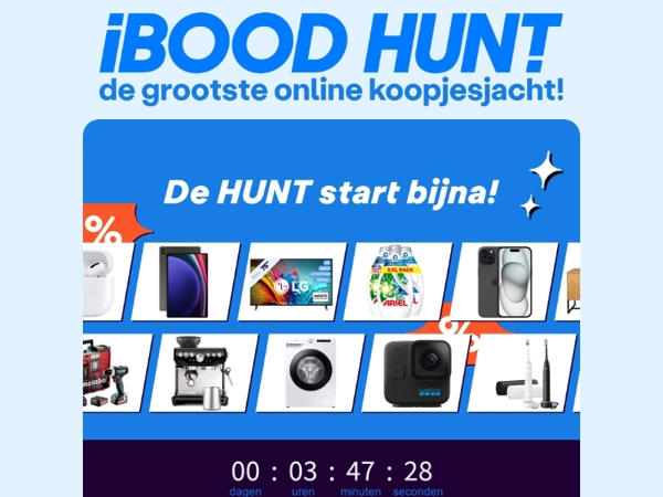 🚨 De HUNT start bijna! 🚨