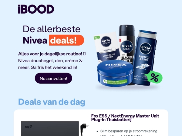 Nu: Fox ESS / NextEnergy Master Unit Plug-In Thuisbatterij voor 799,00