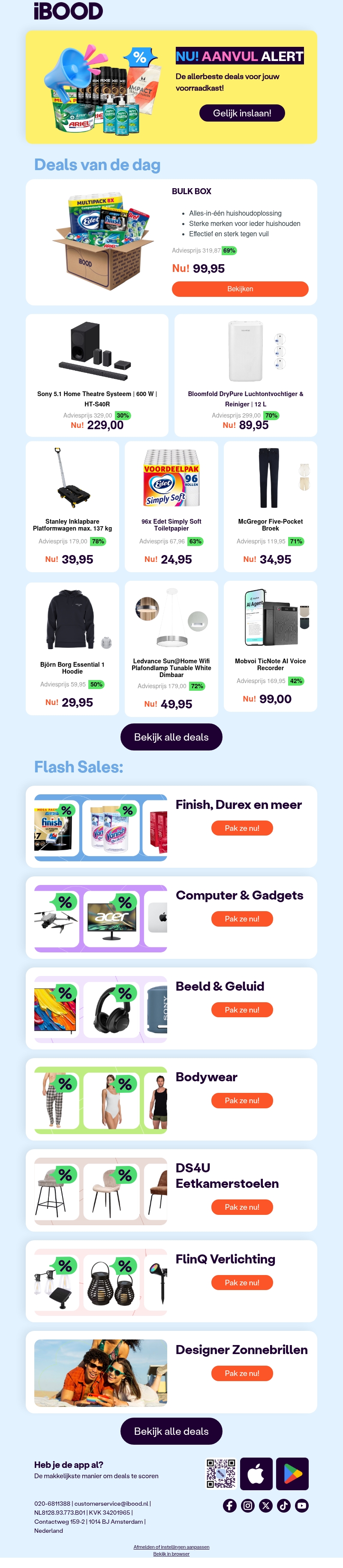 Nu: BULK BOX voor 99,95 Nu: BULK BOX voor 99,95