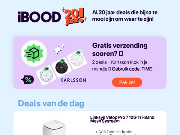 Nu: Linksys Velop Pro 7 10G Tri-Band Mesh Systeem voor slechts 119,95 !