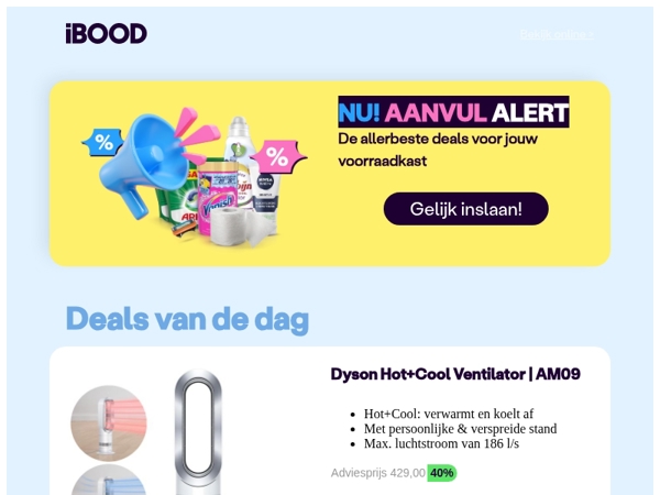 Nu: Dyson Hot+Cool Ventilator | AM09 voor slechts 259,00 !