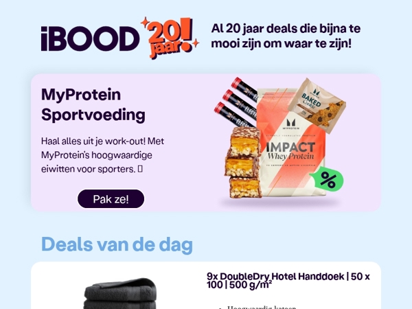 Nu: 9x DoubleDry Hotel Handdoek | 50 x 100 | 500 g/m² voor slechts 19,95 !