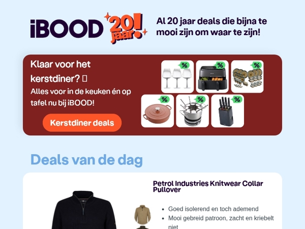 Nu: Petrol Industries Knitwear Collar Pullover voor slechts 34,95 !