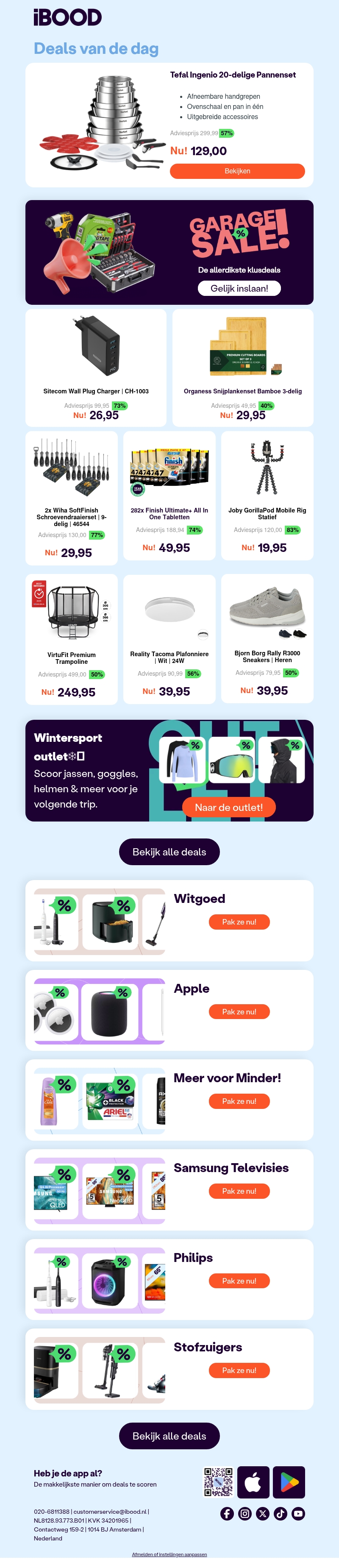 Nu: Tefal Ingenio 20-delige Pannenset voor slechts 129,00 Nu: Tefal Ingenio 20-delige Pannenset voor slechts 129,00