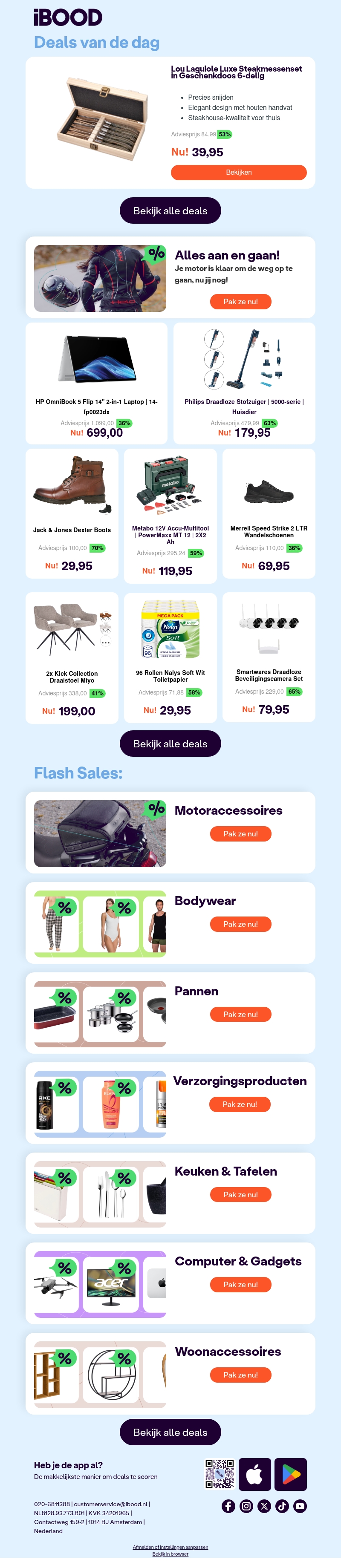 Nu: Lou Laguiole Luxe Steakmessenset in Geschenkdoos 6-delig voor slechts 39,95 ! Nu: Lou Laguiole Luxe Steakmessenset in Geschenkdoos 6-delig voor slechts 39,95 !