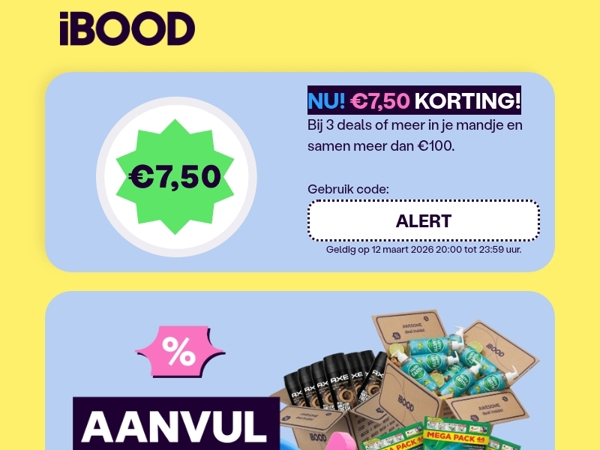 NU! €7,50 KORTING 💸