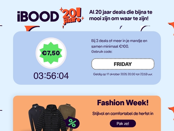 Pak nu €7,50 korting op je bestelling! 🎁