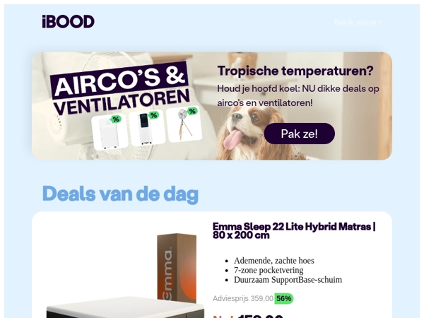 Nu: Emma Sleep 22 Lite Hybrid Matras | 80 x 200 cm voor slechts 159,00 !