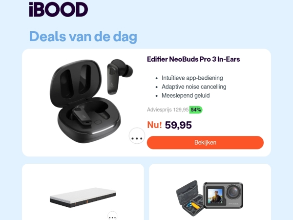 Nu: Edifier NeoBuds Pro 3 In-Ears voor 59,95