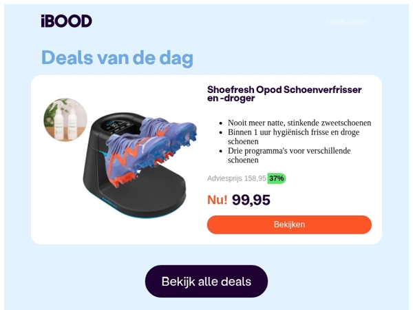 Nu: Shoefresh Opod Schoenverfrisser en -droger voor slechts 99,95 !