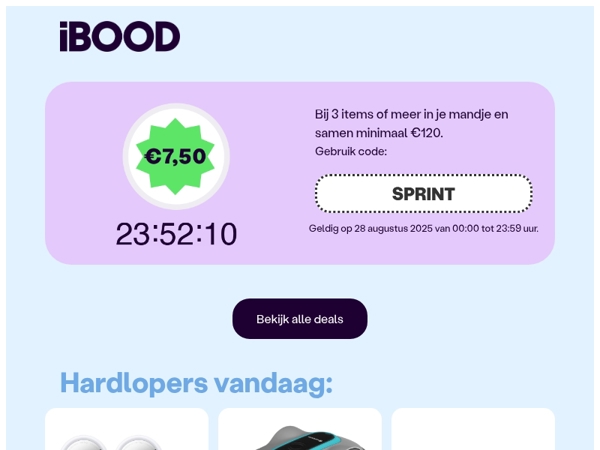 Pak €7,50 korting! 💸