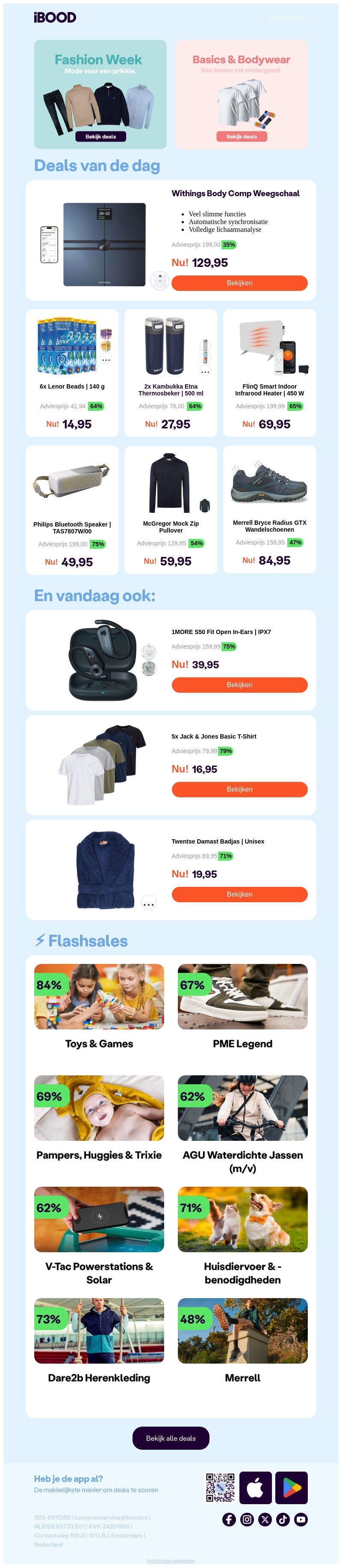 ❗️NU: 129,95 Withings Body Comp Weegschaal ❗️NU: 129,95 Withings Body Comp Weegschaal