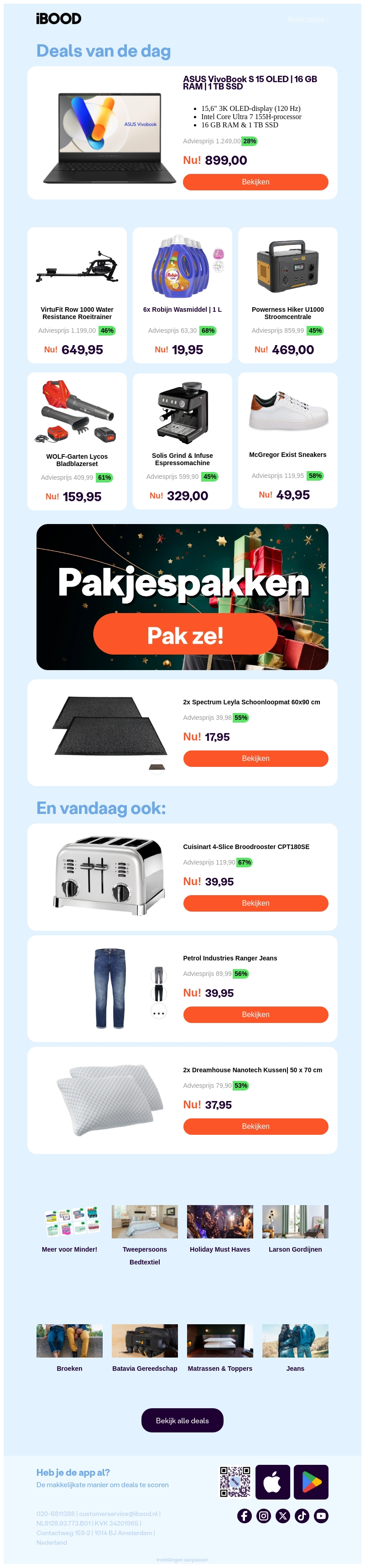 NU: ASUS VivoBook S 15 OLED | 16 GB RAM | 1 TB SSD | WOLF-Garten Lycos Bladblazerset | Solis Grind & Infuse Espressomachine | NU: ASUS VivoBook S 15 OLED | 16 GB RAM | 1 TB SSD | WOLF-Garten Lycos Bladblazerset | Solis Grind & Infuse Espressomachine |