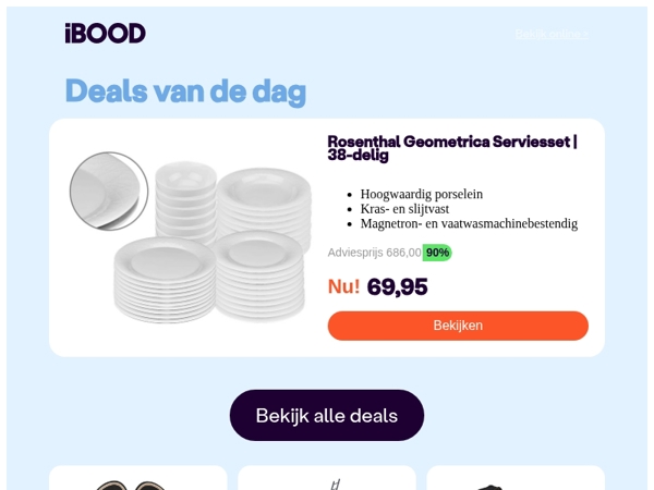 Nu: Rosenthal Geometrica Serviesset | 38-delig voor slechts 69,95 !