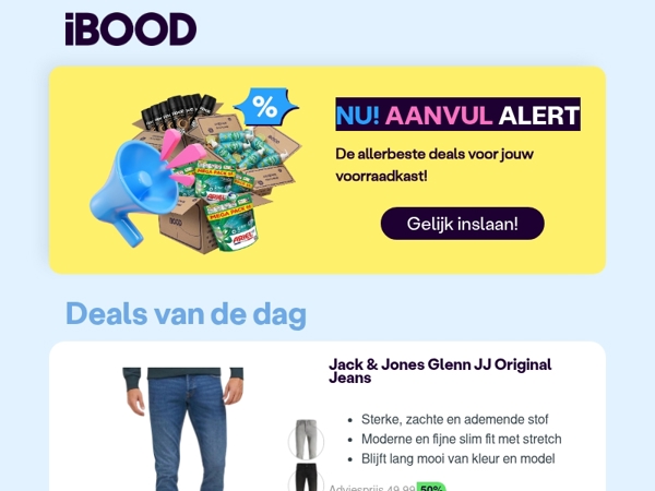 Nu: Jack & Jones Glenn JJ Original Jeans voor slechts 24,95 !