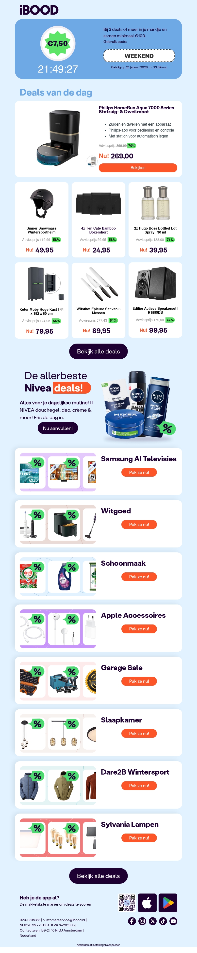Vandaag: €7,50 korting op je bestelling! 💸 Vandaag: €7,50 korting op je bestelling! 💸