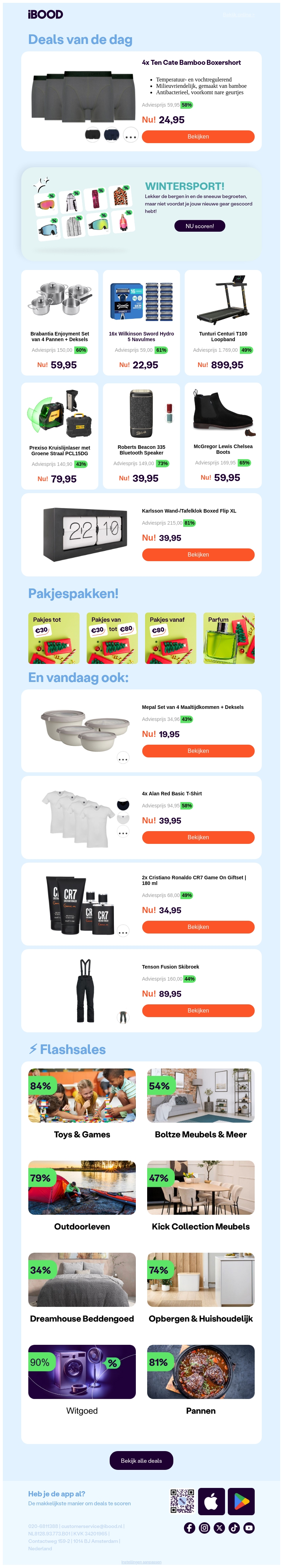 Vandaag: 24,95 4x Ten Cate Bamboo Boxershort Vandaag: 24,95 4x Ten Cate Bamboo Boxershort