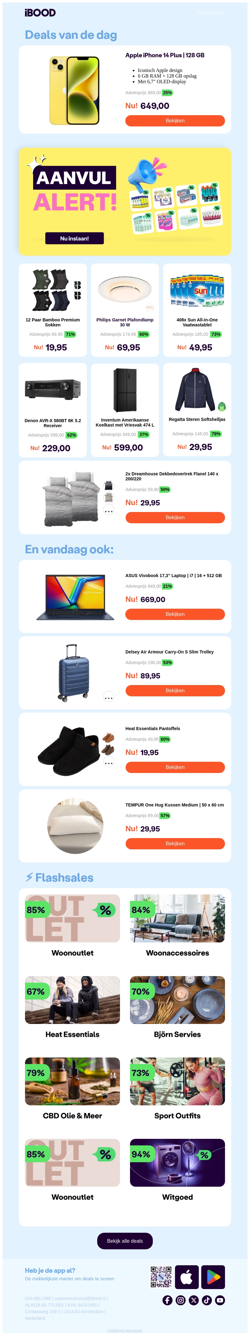 Vandaag: 649,00 Apple iPhone 14 Plus | 128 GB Vandaag: 649,00 Apple iPhone 14 Plus | 128 GB