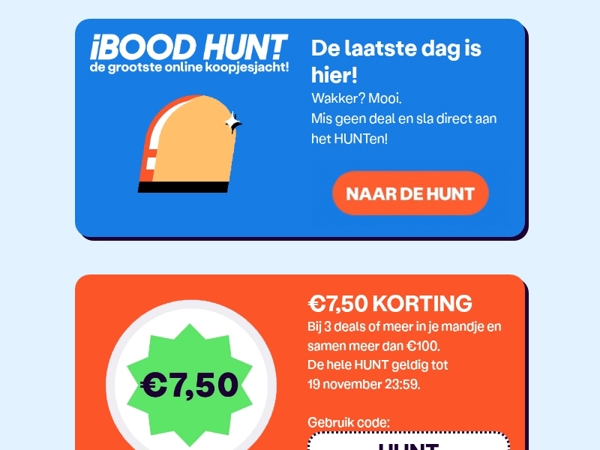 🚨De laatste HUNT dag is on! Ben je er klaar voor?