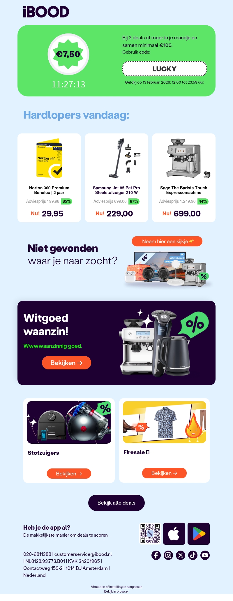 💸 Hey iBOODer, dikke deals met €7,50 korting! 💸 💸 Hey iBOODer, dikke deals met €7,50 korting! 💸