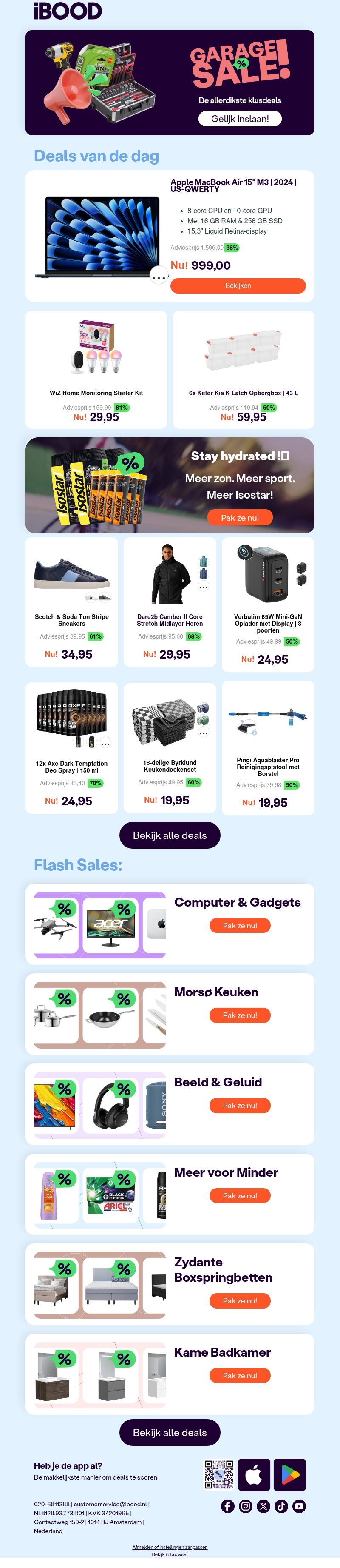 Nu: Apple MacBook Air 15" M3 | 2024 | US-QWERTY voor 999,00 Nu: Apple MacBook Air 15" M3 | 2024 | US-QWERTY voor 999,00