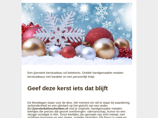 IJzersterke Kerstcadeaus met karakter