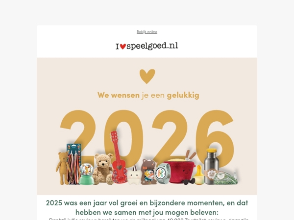 We wensen je een gelukkig 2026!