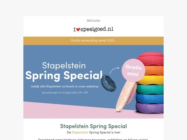 Stapelstein Spring Special & veel nieuw