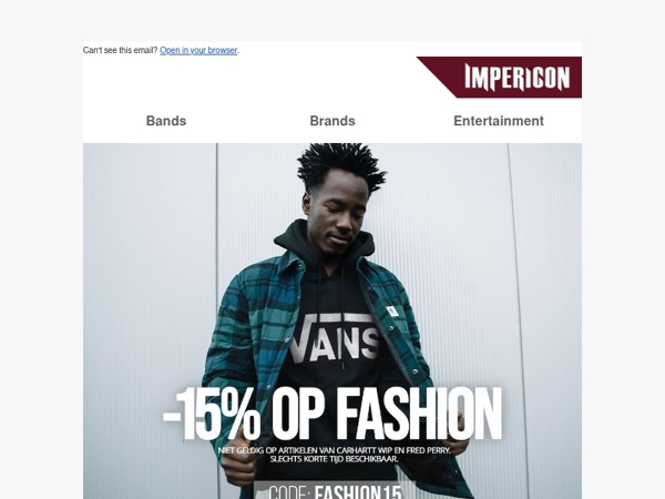 15% korting op Fashion: Je stijl-upgrade wacht op je!🖤