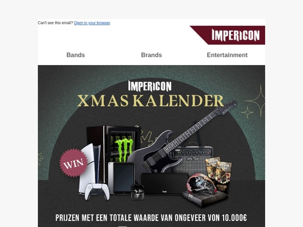 🚨🎁 Impericon Kerstkalender start binnenkort!