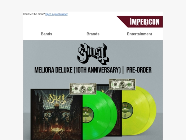 🔥Ghost, Green Day, Gaerea - Bemachtig nu je Pre-Order Highlights!