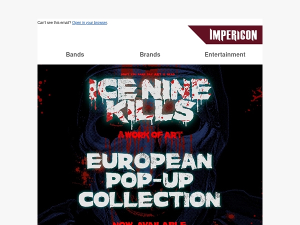Ice Nine Kills: De exclusieve Pop-Up Collection staat online! 🤡