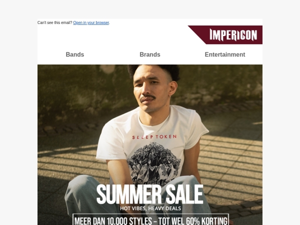 🌞 Zomer Sale: tot wel 60% korting op bandmerch, vinyl & meer
