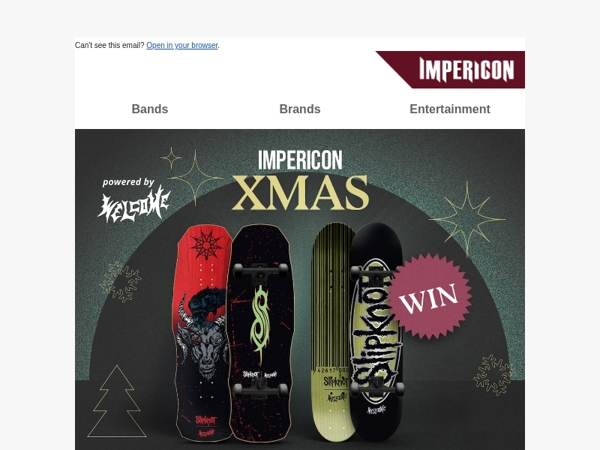 🎁 Deurtje 9: Win Welcome x Slipknot Skateboards!