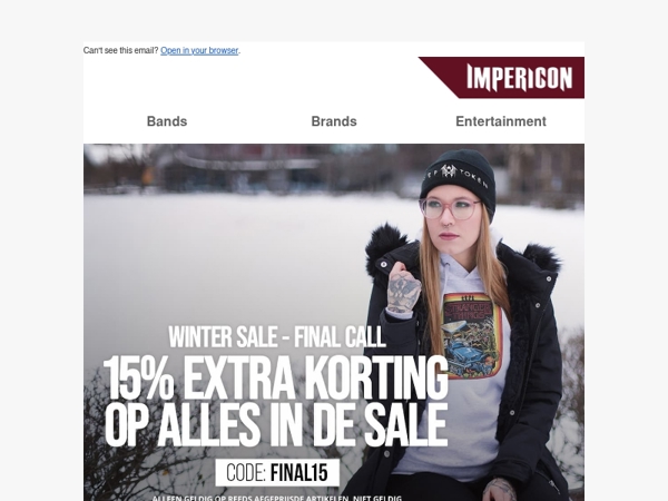 Final Call: 15% EXTRA op alles in de Sale! 🚨