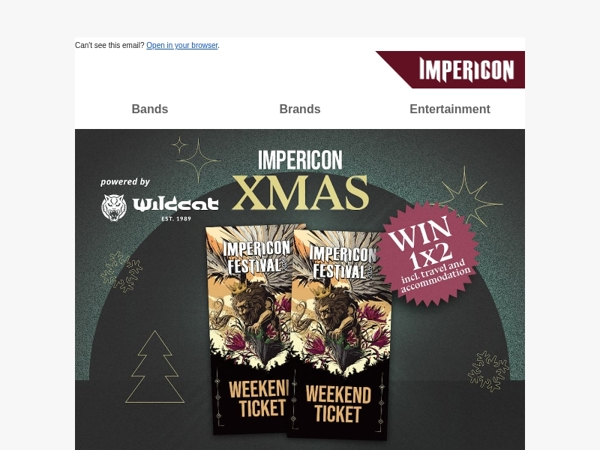🎁Deurtje 11: Win Impericon Festival Tickets incl. reis en accommodatie!