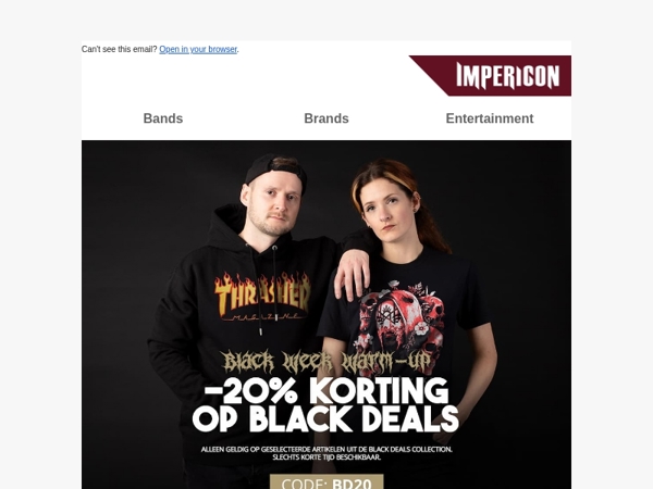 🚨 Laatste Kans: 20% korting op Black Deals!