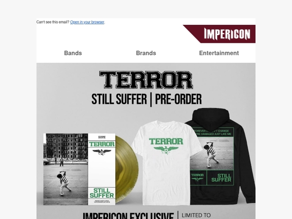 🔥 Terror: Pre-order the new album now as an Impericon exclusive!