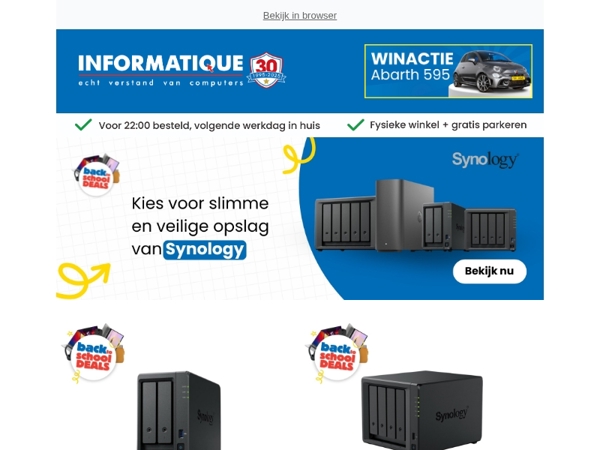 Extra opslag nodig voor school of werk?