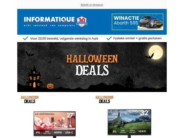 Grijp nu de laatste halloween-deals! 🎃