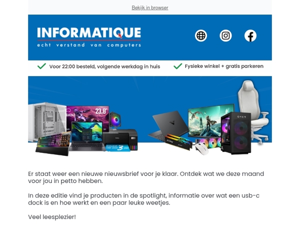 🖥️ Laat je verrassen door Informatique 🖥️