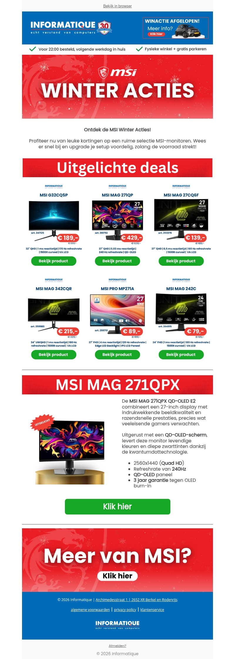 Koele MSI-acties om het jaar te starten ❄️ Koele MSI-acties om het jaar te starten ❄️